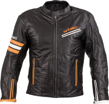 Moto bunda W-TEC Brenerro černá/oranžová/bílá bunda