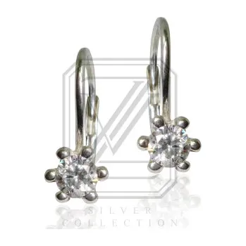 Náušnice Stříbrné náušnice se zirkony - VE242