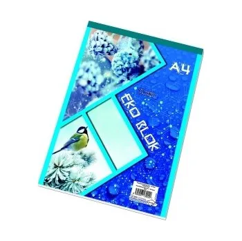 Blok lepený recyklovaný - A7 / čistý