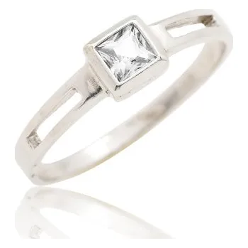 Prsten Stříbrný prsten se zirkonem bílé barvy-VR246