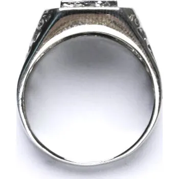 Prsten Stříbrný prsten, čirý zirkon, prstýnek ze stříbra s čirými zirkony, 9,67 g vel 60,62