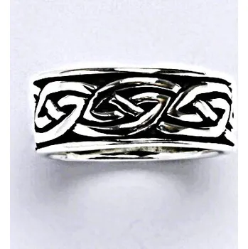 Prsten Stříbrný prsten s patinou, prsten ze stříbra,váha 7,62 g