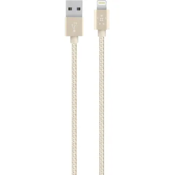 Datový kabel Belkin Premium Lightning 1,2 m zlatý