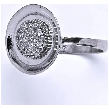 Prsten Stříbrný prsten s čirými zirkony,prstýnek ze stříbra,váha 3,29 g