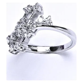 Prsten Stříbrný prsten, prsten ze stříbra, syntetický zirkon, váha 4,90 g, vel.54