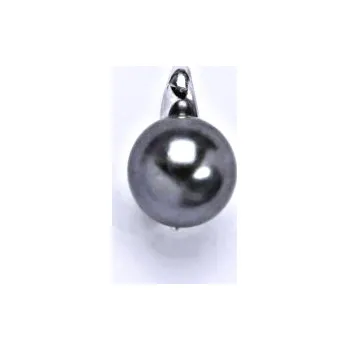 Přívěsek Stříbrný přívěšek s umělou šedou perlou 8 mm, P 1104 šedá A