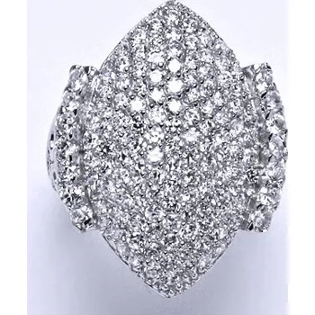 Prsten Stříbrný prsten s čirými zirkony,prstýnek ze stříbra,váha 7,77 g