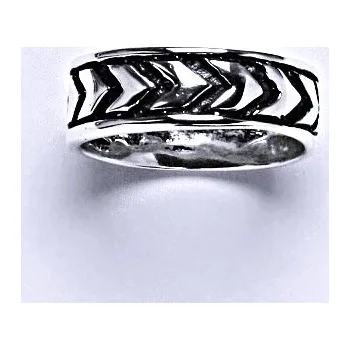 Prsten Stříbrný prstýnek s patinou, prsten ze stříbra,váha 3,32 g