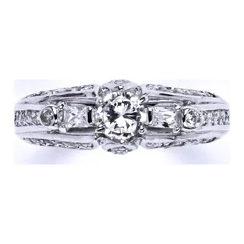 Prsten Stříbrný prsten s čirými zirkony,prsten ze stříbra,váha 5,09 g