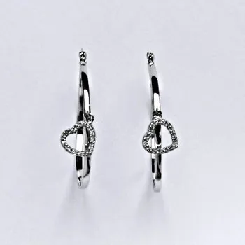 Náušnice Stříbrné náušnice s čirými zirkony,kruhy,náušnice ze stříbra,váha 8,80 g