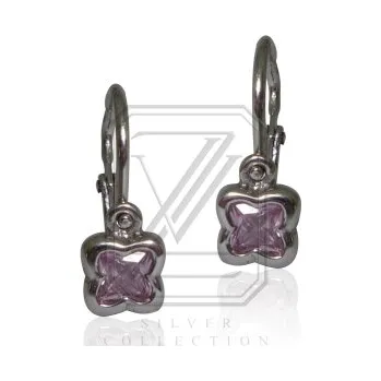 Náušnice Dětské náušnice, stříbrné se zirkony - VE 176