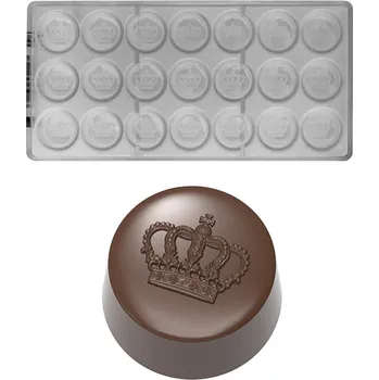 Forma na pečení Forma na pralinky (válec s korunou 13,5g) 3x7 tvarů/forma