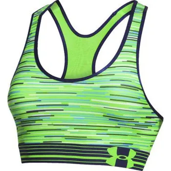 Podprsenka Sportovní podprsenka Under Armour HeatGear Alpha Printed Signální zelená XS