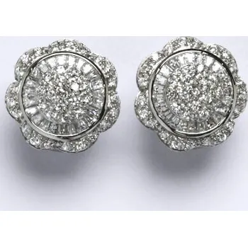 Náušnice Střírdné náušnice s čirým zirkony,váha 10,75 g