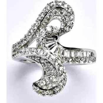 Prsten Stříbrný prsten s čirými zirkony,prsten ze stříbra,váha 7,63 g