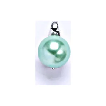 Přívěsek Stříbrný přívěšek s umělou zelenou perlou 8 mm, P 1104 zelená B