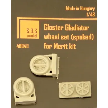 Plastikový model 1/48 Gloster Gladiator wheel set - spoked (MERIT)