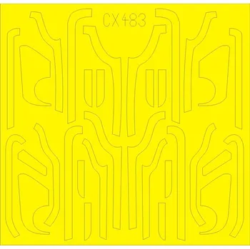 Plastikový model Mask 1/72 B-17G antiglare panels - BO&DL product.