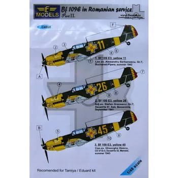 Plastikový model 1/48 Decals for Bf 109E in Romanian Service Part 2