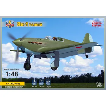 Plastikový model 1/48 Yak-1 Soviet Fighter (early)