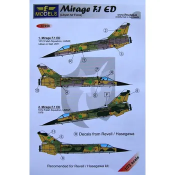 Plastikový model 1/72 Decals Mirage F.1 ED (Libyan Air Force)