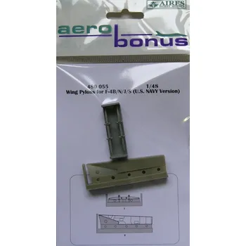 Plastikový model 1/48 Wing pylons for F-4B/N/J/S (US NAVY version)