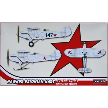 Plastikový model 1/72 Hawker Estonian Hart Wheel&Ski (Soviet serv.)