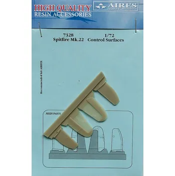 Plastikový model 1/72 Spitfire Mk.22 control surfaces (AIRF)