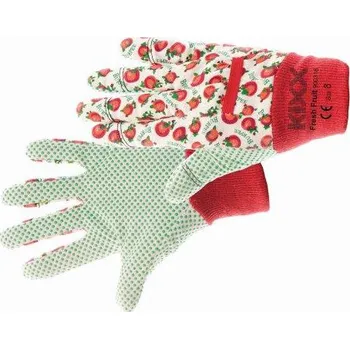 Pracovní rukavice FRESH FRUIT rukavice bavlněná s PVC terčíky červená, velikost 8 CERVA GROUP a. s. FRESHF08