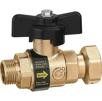 CALEFFI Ventil s integrovanou zpětnou klapkou BALLSTOP 1/2