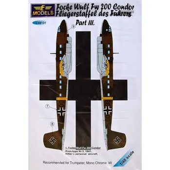 Plastikový model 1/48 Decals Focke Wulf Fw 200 Condor (TRUMP) III.