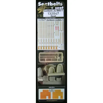 Plastikový model 1/32 Seatbelts Ju 88A-1 & resin seats & decal