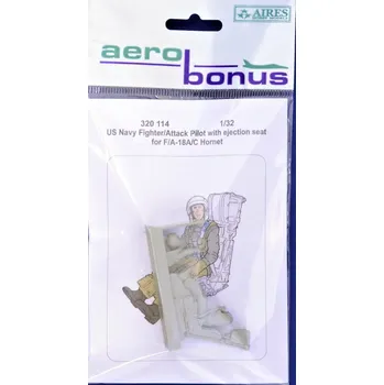 Plastikový model 1/32 US Navy Pilot for F/A-18A/C w/ ej.seat (ACAD)