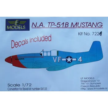 Plastikový model 1/72 N.A. TP-51B Mustang Conv.Set for REV 04133