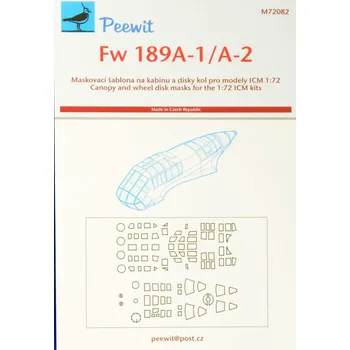 Plastikový model 1/72 Canopy mask FW 189A-1/A-2 (ICM)
