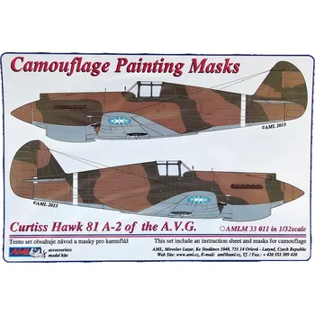 autíčko 1/32 Camouflage masks Curtiss Hawk 81 A-2 (A.V.G.)