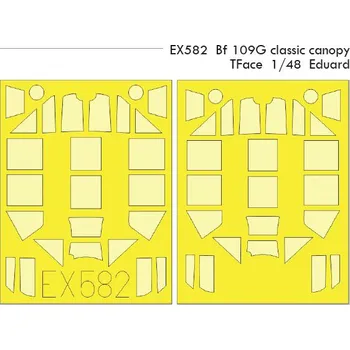 Plastikový model Mask 1/48 Bf 109G classic canopy TFace (EDU)