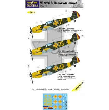 Plastikový model 1/144 Decals Bf 109E in Romanian service Pt.2