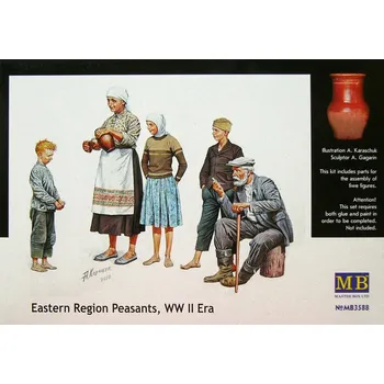 Plastikový model 1/35 Eastern Region Peasants WWII (5 fig.)