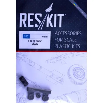 Plastikový model 1/72 F-16 (I) 'Sufa' wheels set (KIN,ACAD,HAS)