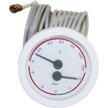 Příslušenství ke kotli HERMANN Termomanometr průměr 57mm - 1373
