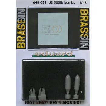 Plastikový model BRASSIN 1/48 US 500lb bombs (2 pcs.)
