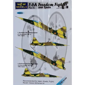 Plastikový model 1/48 Decals F-5A Freedom Fighter over Spain