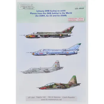 Plastikový model 1/48 Decals OKB Sukhoi In The World (4x camo)
