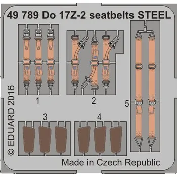 Plastikový model SET 1/48 Do 17Z-2 seatbelts STEEL (ICM)