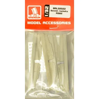 Plastikový model 1/32 Soviet rockets RS82 (resin&PE set)