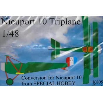 Plastikový model 1/48 Nieuport 10 Triplane - Conv.set (SP.HOBBY)