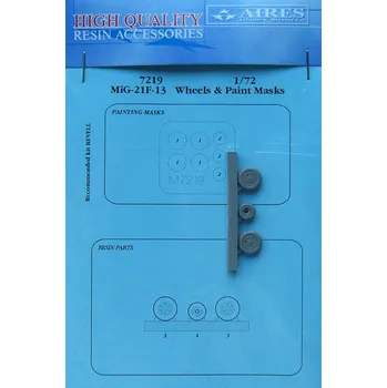 Plastikový model 1/72 Mig-21F-13 wheels & paint masks (REV)
