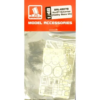 Plastikový model 1/48 Ka-27 - exterior PE set (HOBBYB)