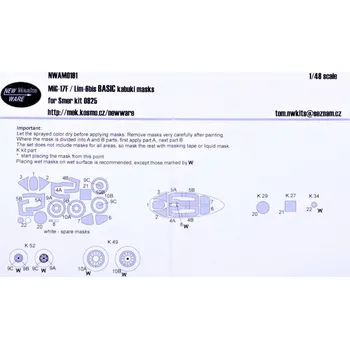 Plastikový model 1/48 Mask MiG-17F / Lim-6bis BASIC (SMER 0825)